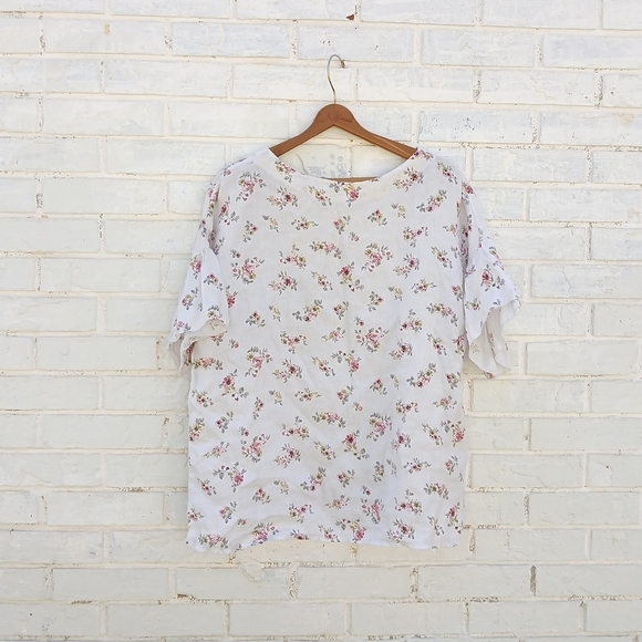 Bellambia Linen Top Boxy Floral Italy - Picture 8 of 8